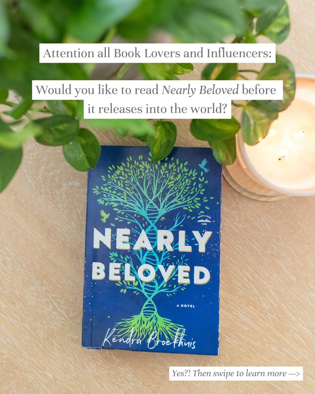 Attention all Book Lovers and Influencers 📣

I'm gathering a group of readers to enjoy an early copy of Nearly Beloved and write a short review before it releases in November. I also have a big stack of physical copies to share with Book Influencers