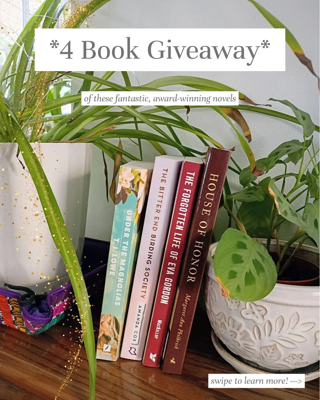 *4 BOOK GIVEAWAY*

These four authors kindly wrote endorsements for Nearly Beloved which I'll share with you someday soon. Until then, this is your chance to win some of their amazing books while helping launch Nearly Beloved into the world!!

Enter 