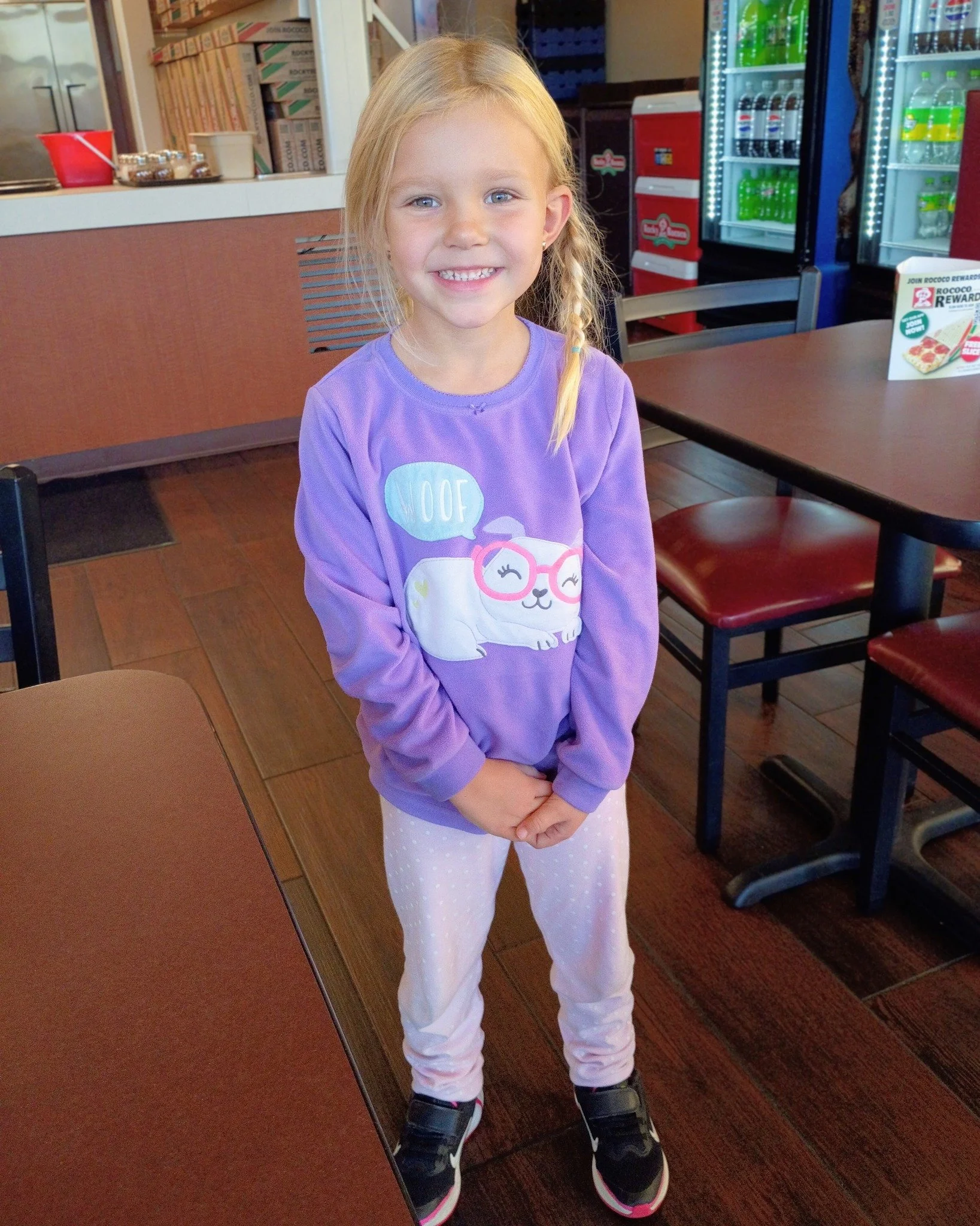 This kid is in her first year of school and only two weeks in she started asking when Pajama Day was. Every night when we lay out her school uniform it's &quot;Can I wear my soft pants instead?&quot; When Pajama Day finally arrived it was, ironically