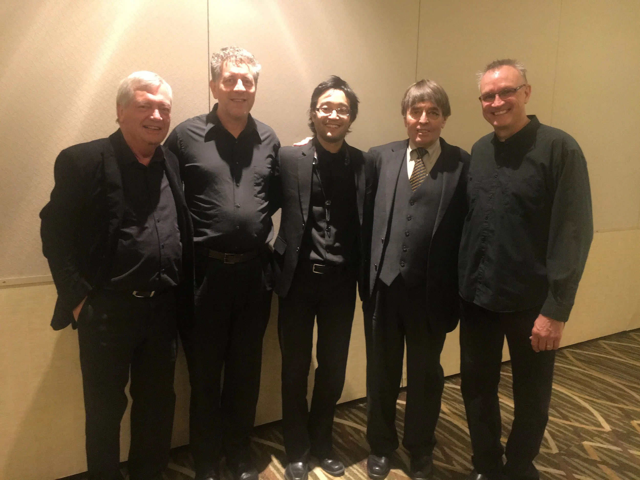 2017 LA Jazz Institute Big Band Festival with (L-R) John Mitchell, Gene Burkert, Myself, Bill Watrous, Randy Drake