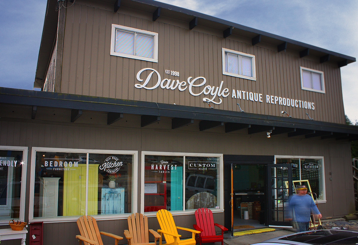 Dave Coyle's Beautiful Flagship Store in Gibsons, BC