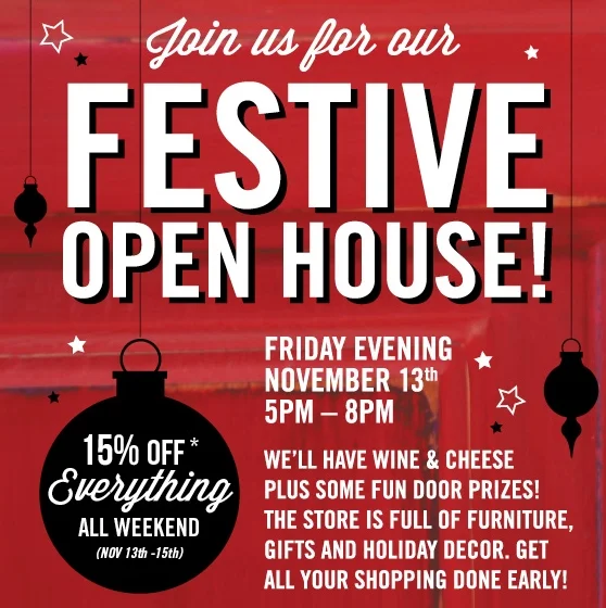 Join us for our Festive Open House