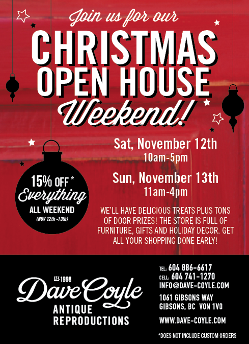 Christmas Open House Weekend!