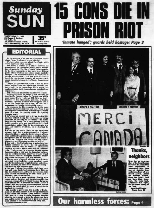The Toronto Sun adopts its first condensed gothic, 1980.