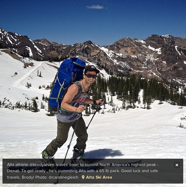   Brody Leven on Denali, First Descents in Romania and Building a Brand Freeskier web article  6 June 2013 