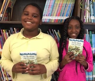 Rashard and Ziya from Kimball Elementary School in Washington, D.C.