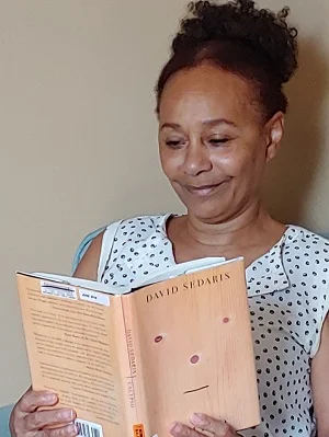 Celebrity reader Sheila Collins