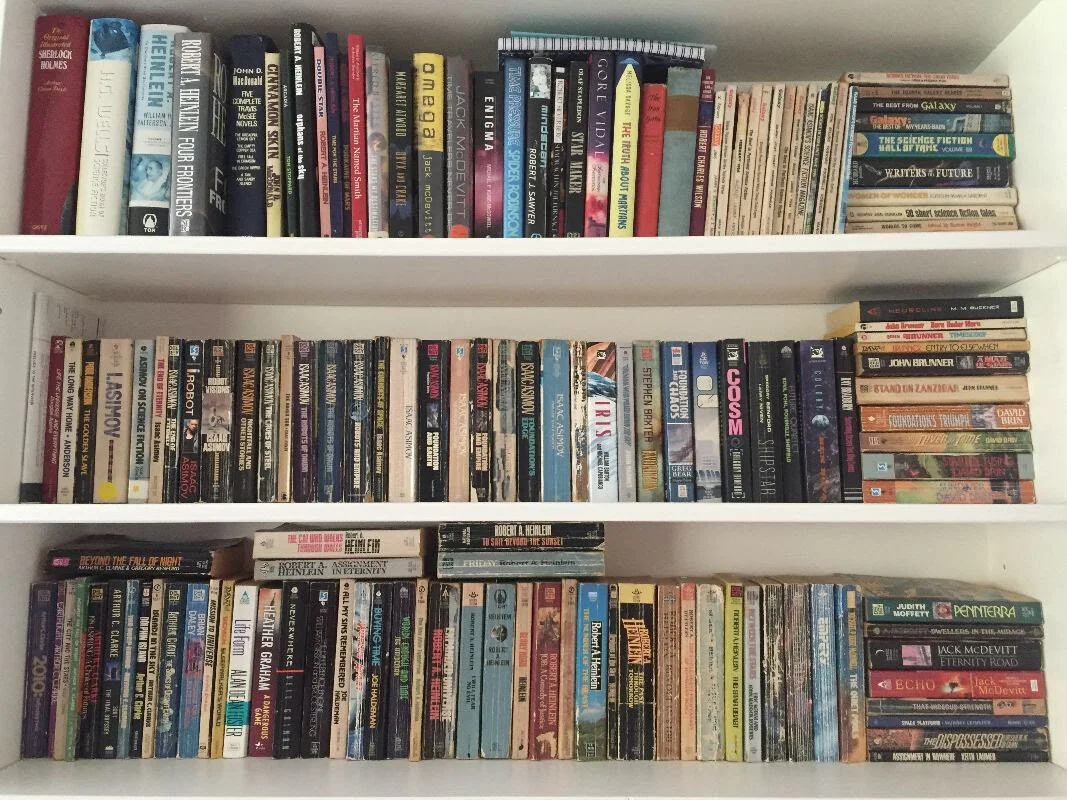 Books Falling Off Shelf