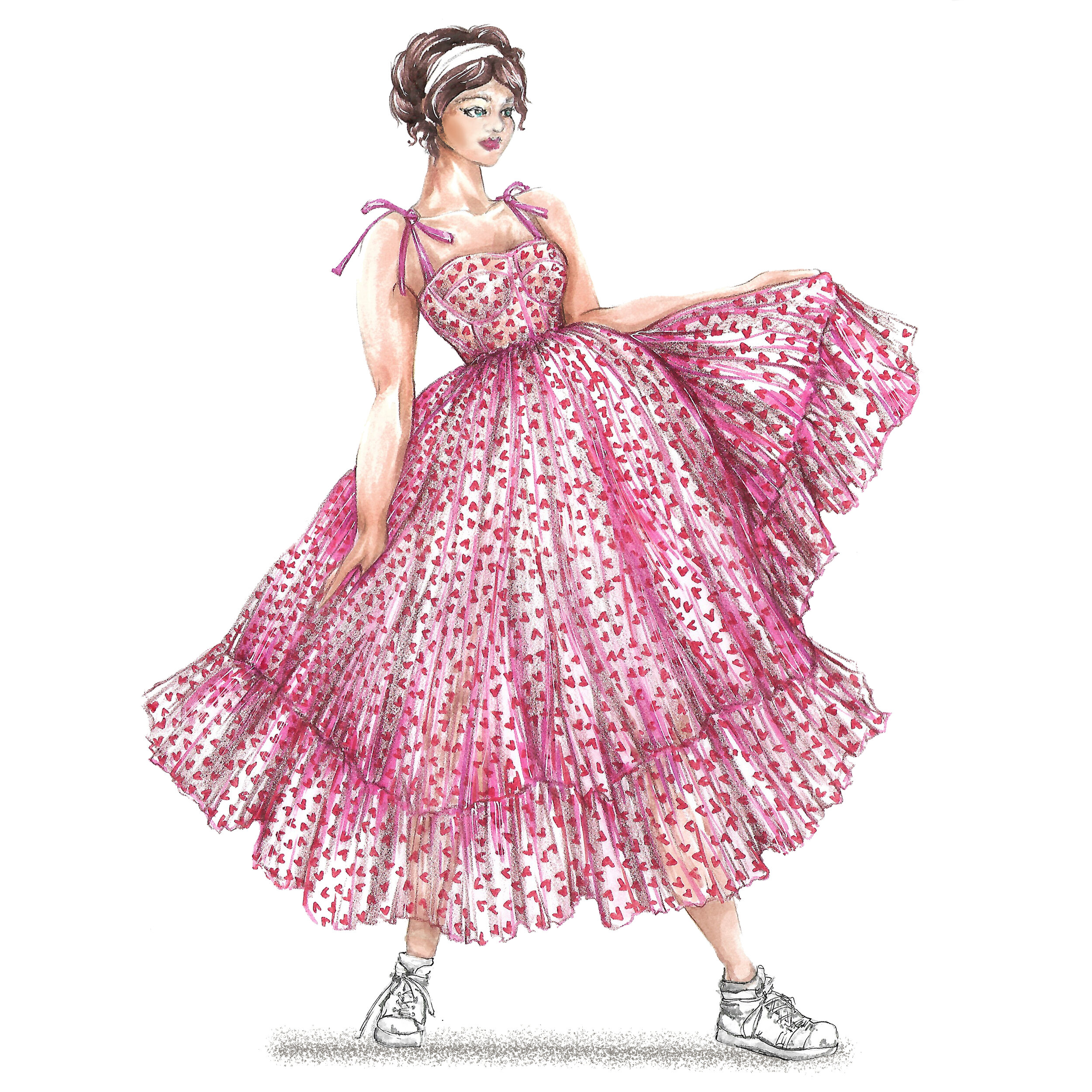 Robyn fashion illustration - Pink heart dress.jpg