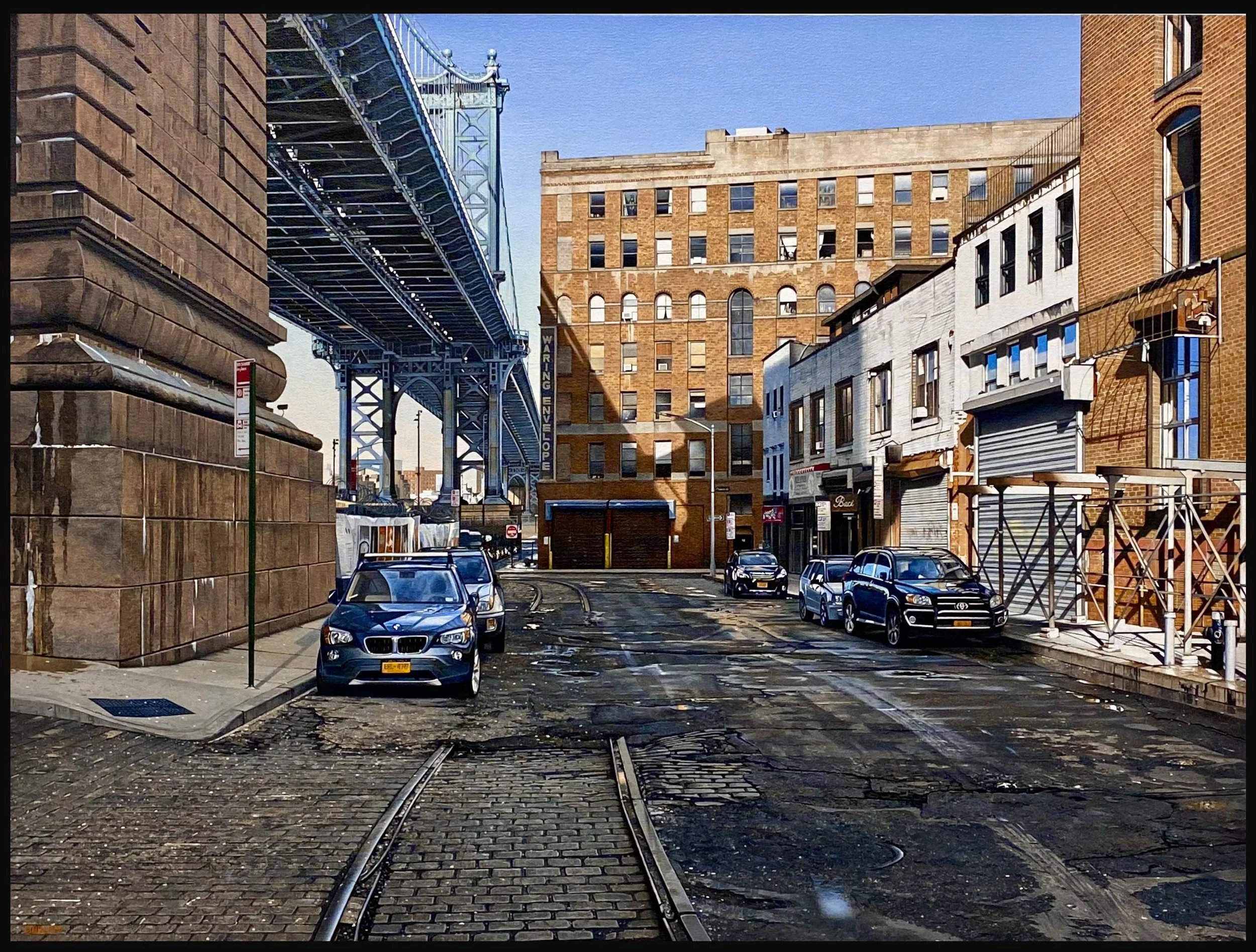 Anchorage Place-Brooklyn 2023, 30" x 40" oil on canvas