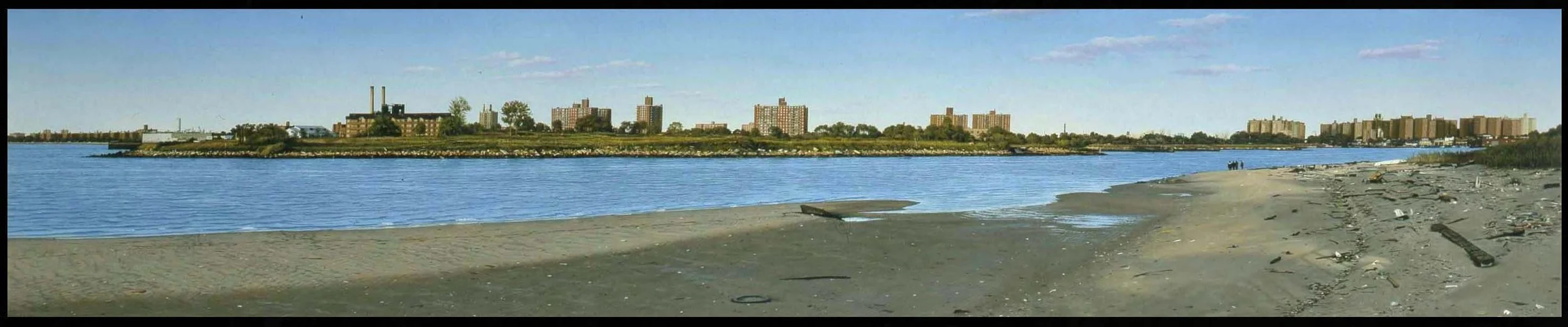 Gravesend Bay - Brooklyn  1995, 9" x 44" oil on illustration board