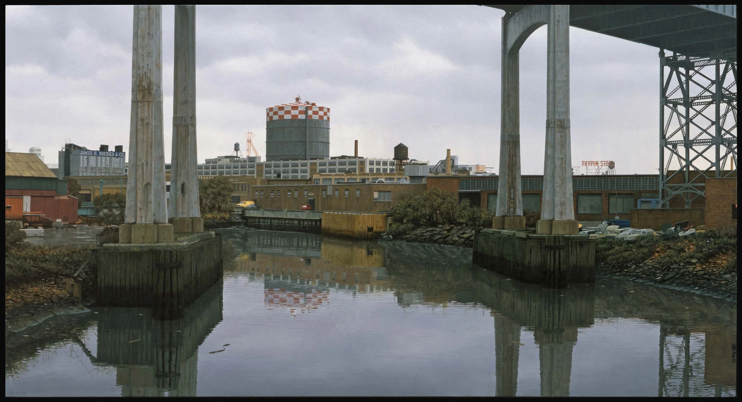 Dutch Ills Creek-Greenpoint 1990, 28 1/2" x 54" oil on canvas