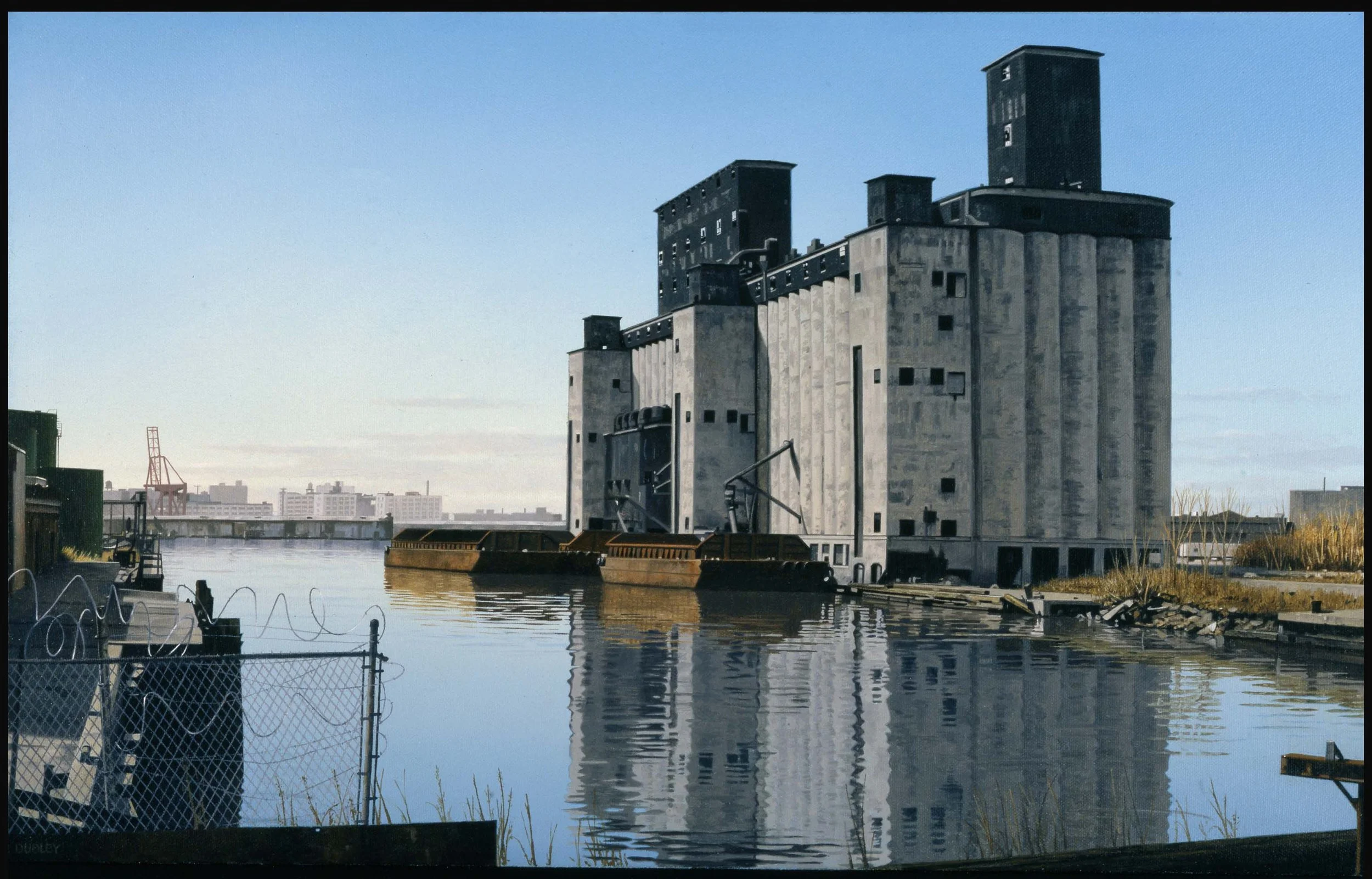 Port Authority Grain Terminal Brooklyn  2005,  15" x 23"  oil on canvas