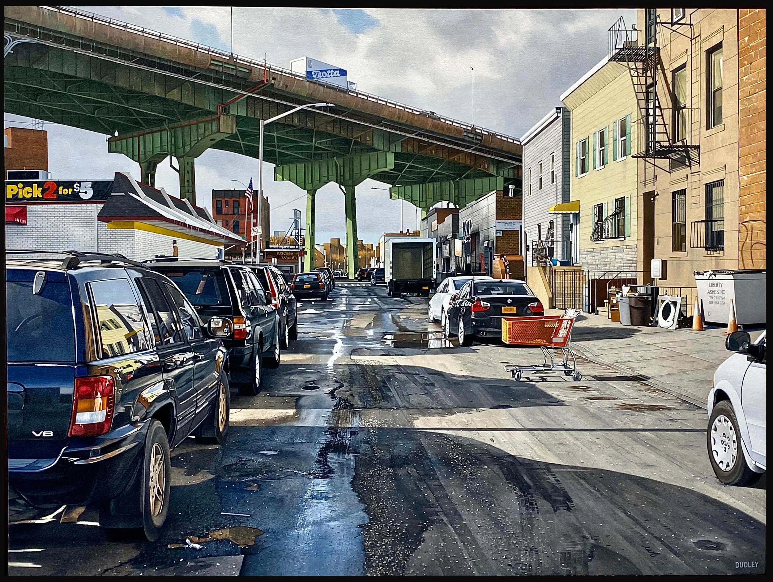Centre St  2022, 30" x 40" oil on canvas