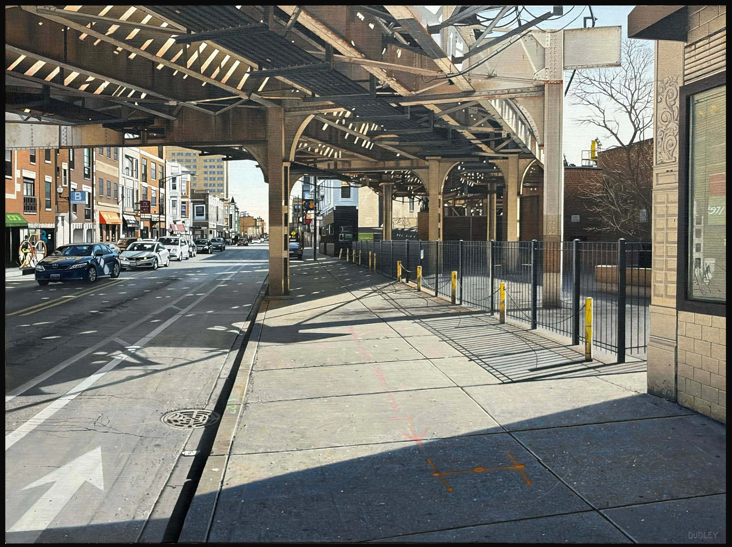 South of Clark Street, Chicago  2026,  18" x 24"  oil on canvas