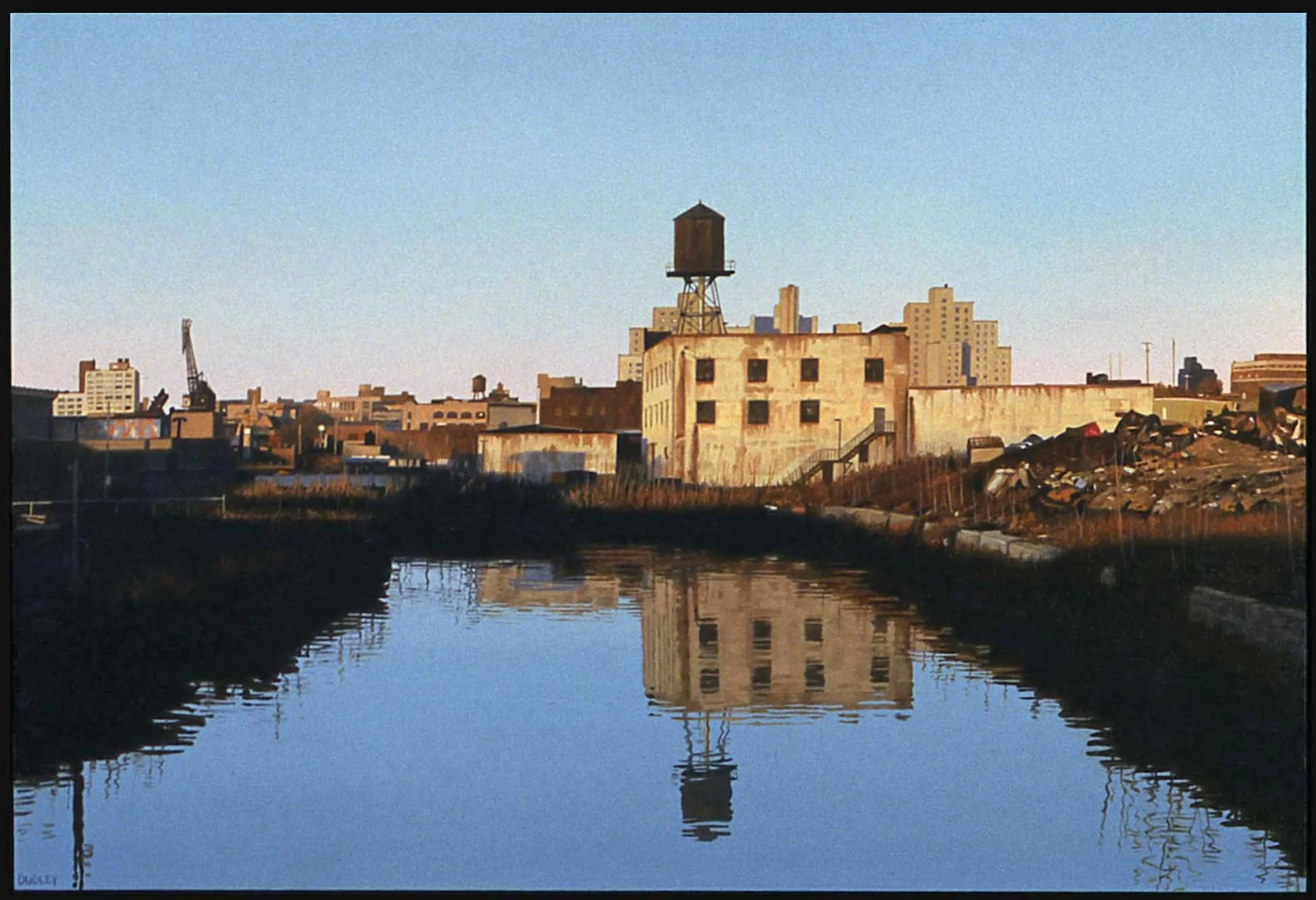 North from 3rd St, Brooklyn 2003, 9" x 13" oil on panel