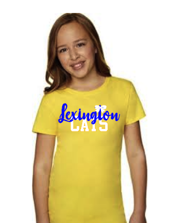 Youth Lexington Bow Yellow Princess Tee.png