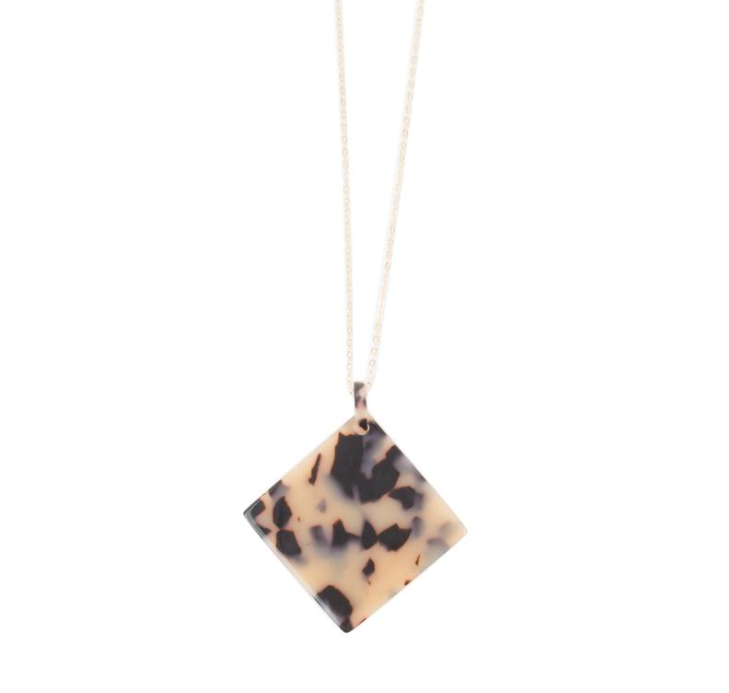 Blonde Black Square Necklace.png