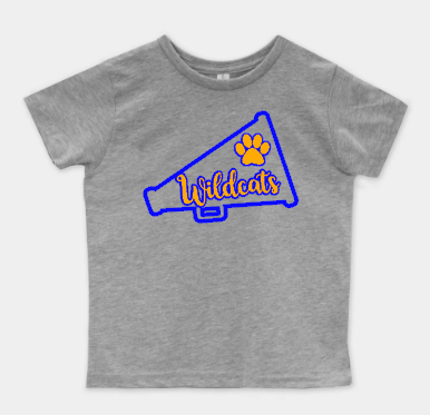 Lex Toddler Cheer Tee Gray Megaphone.png