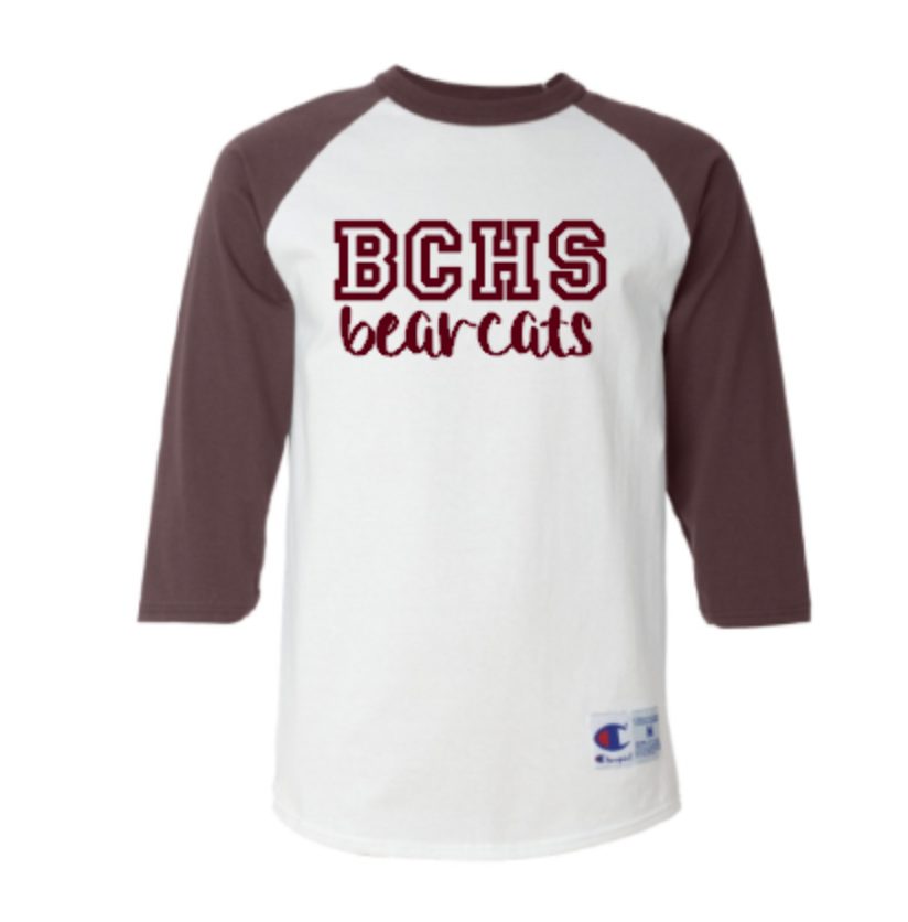 BC Bearcats Raglan Maroon and White.png
