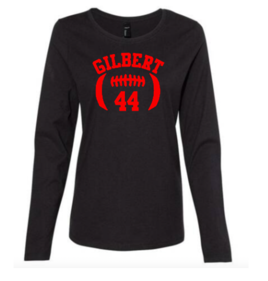 gilbert football number ladies black.png