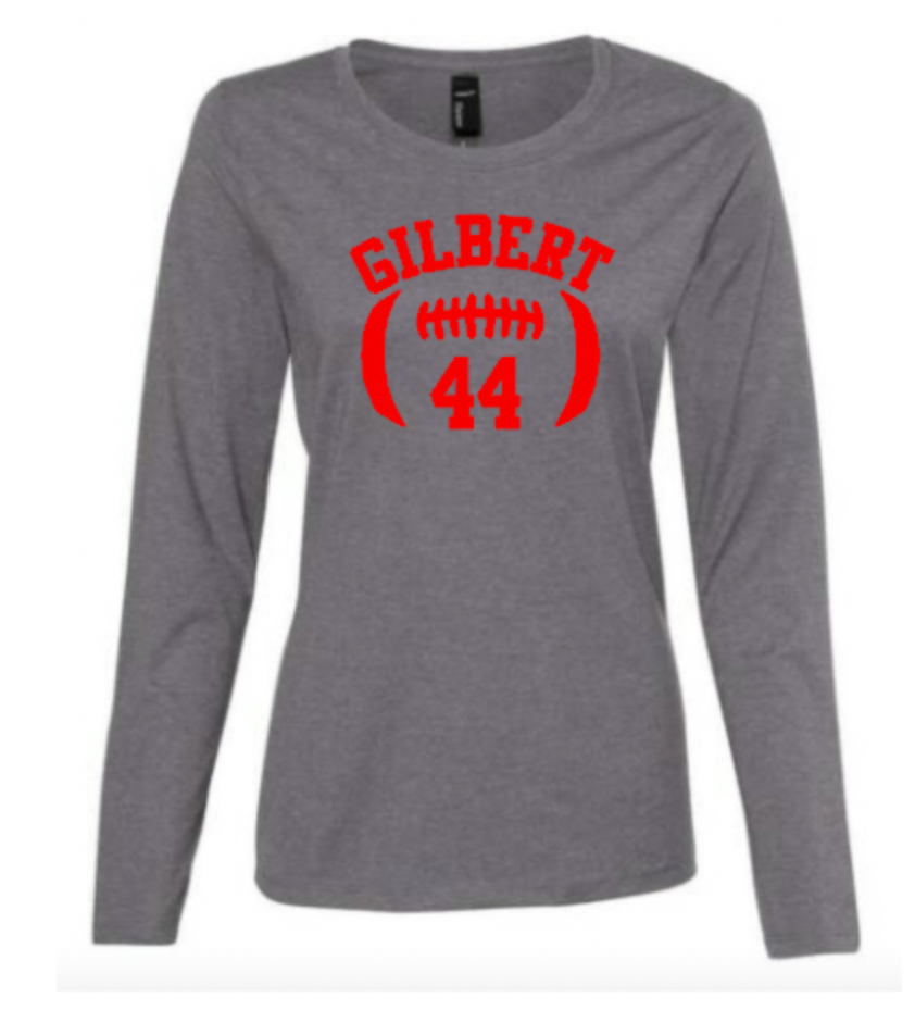 gilbert football number ladies gray.png