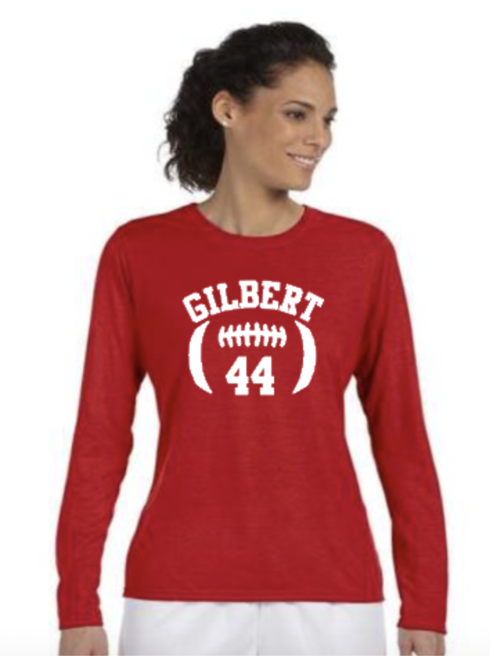 gilbert football number ladies red.png