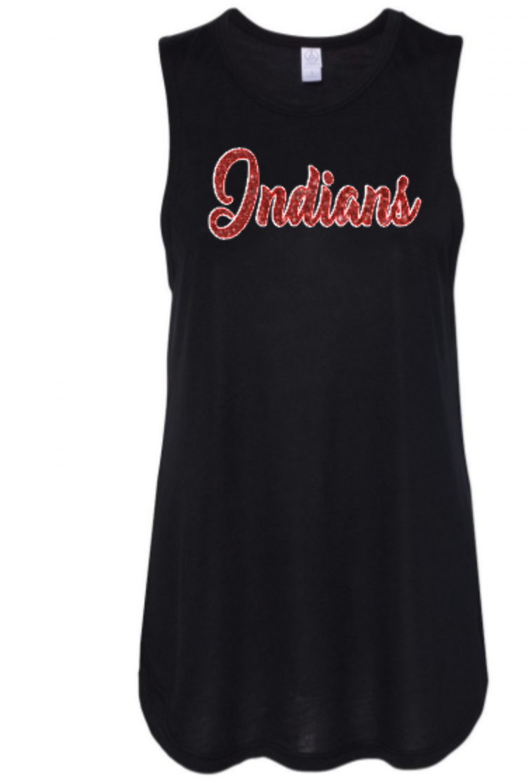 indians glitter muscle tank.png