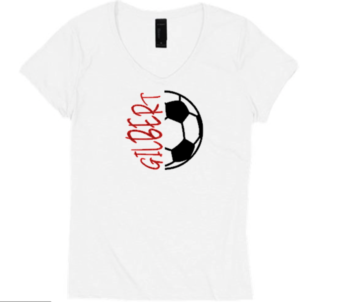 Gilbert Soccer Triblend V Neck white.png