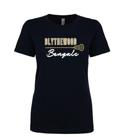 Blythewood Bengals Lax boyfriend tee navy.png
