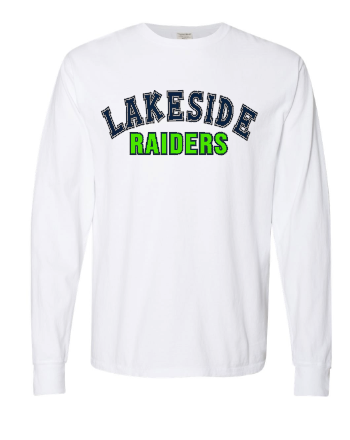 Lakeside Raiders CW LS Tee White.png