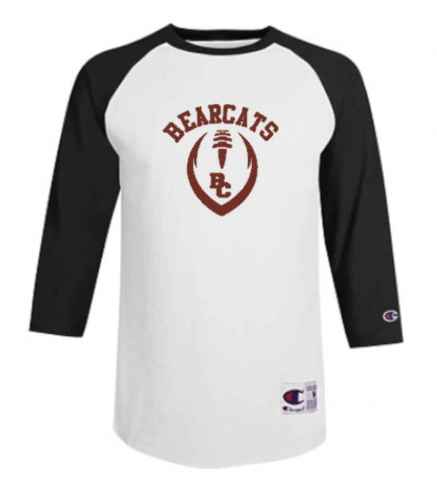 BC Bearcats Football Raglan front.png