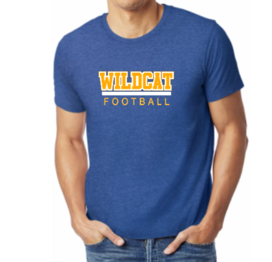 WIldcat Youth Football SS Unisex Royal.png