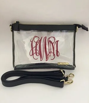 black crossbody with maroon mono.jpg