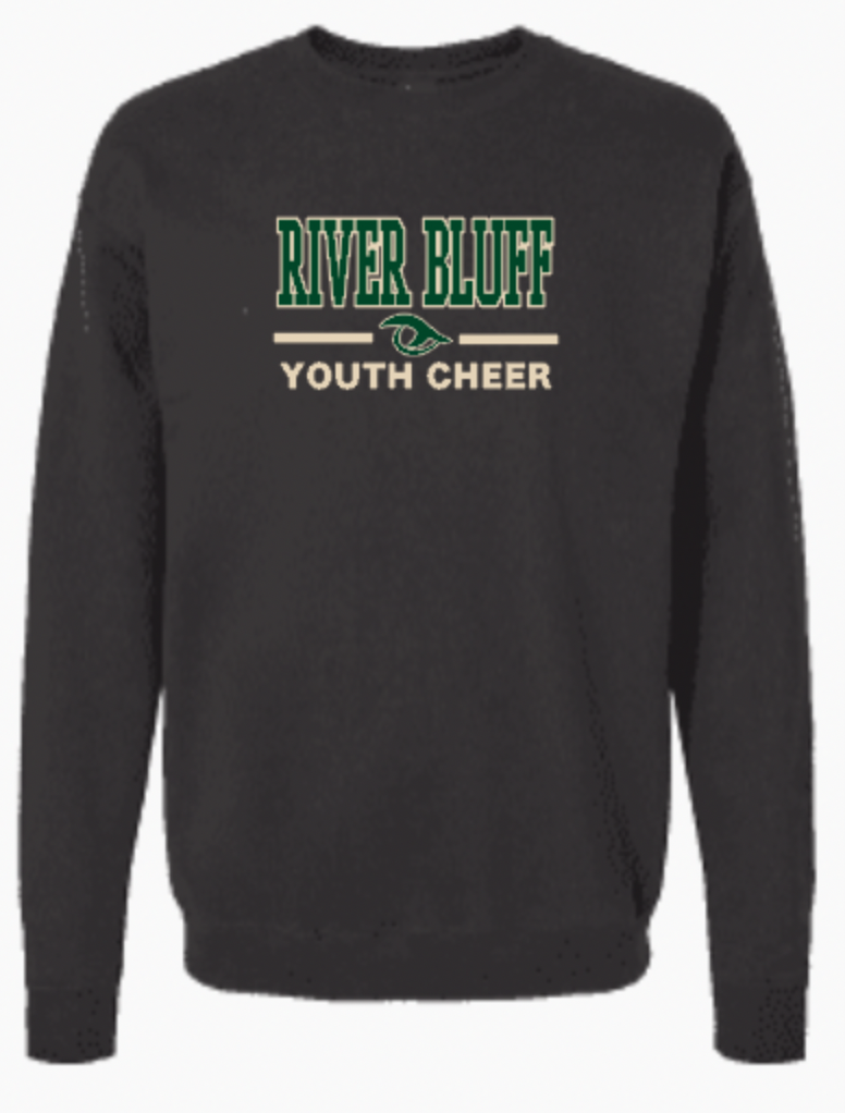 River Bluff Youth Cheer Sweatshirt Black.png