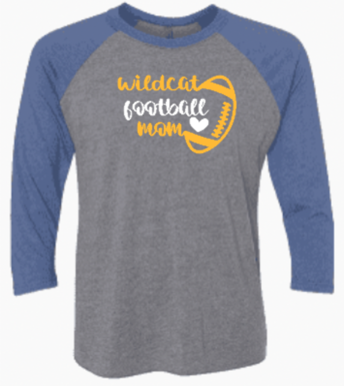 Lex Wildcat Youth Football Mom Raglan.png