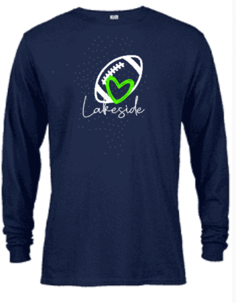 Lakeside Heart Football ls navy.png