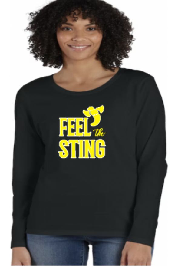 Feel The Sting Ladies LS Scoop Black.png