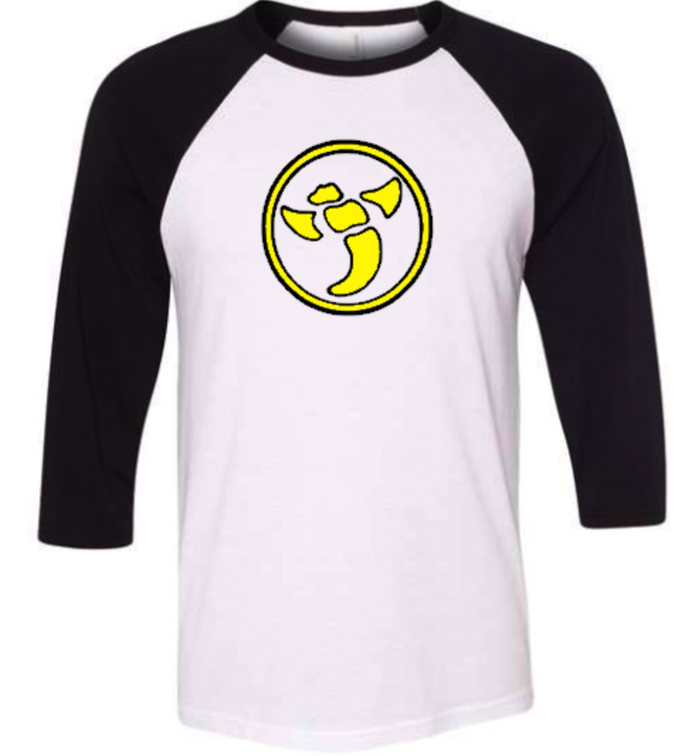 Irmo Yellow Jacket Unisex Raglan Black:White.png