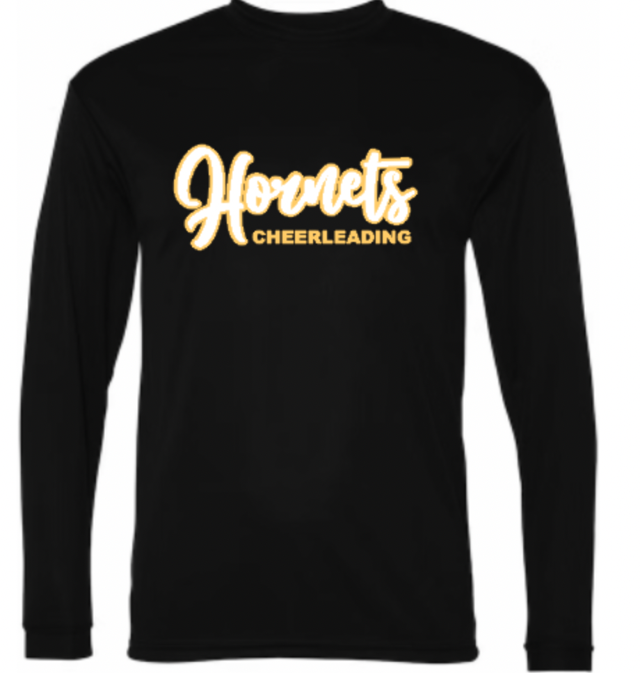 Hornets Cheerleading LS Unisex Black.png