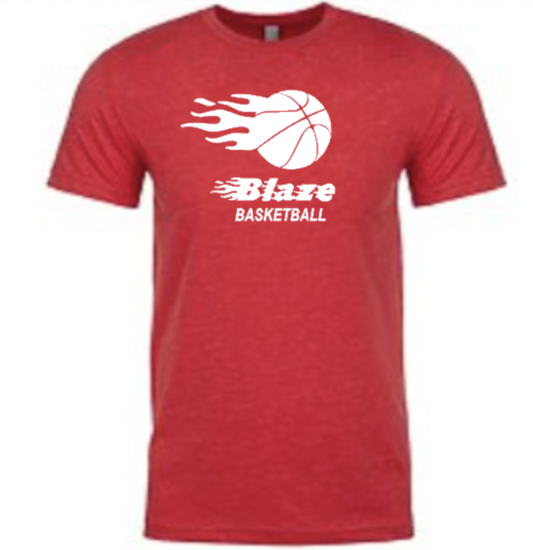 Blaze Basketball SS Unisex Red .png