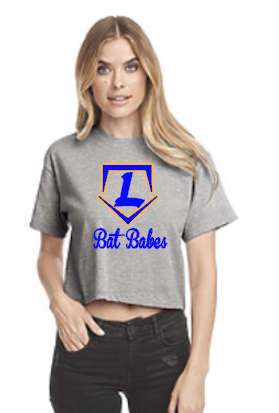 Lex Bat Babes  Cropped Hoodie Gray:Royal:Gold.png
