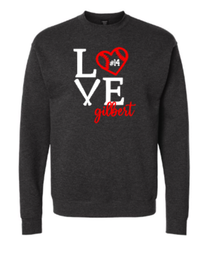Love Gilbert Baseball Sweatshirt Crew Charcoal.png