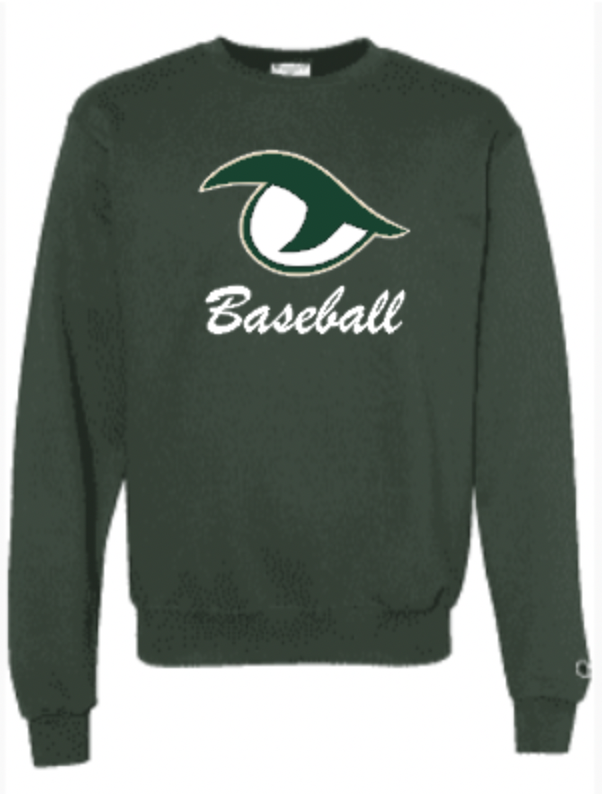 Gator Baseball Champ Sweat Crew Green Script.png