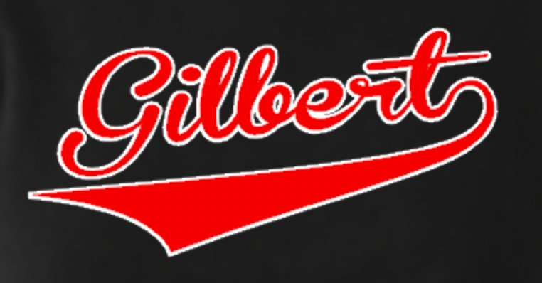 Gilbert Baseball Pennant Black Close.png