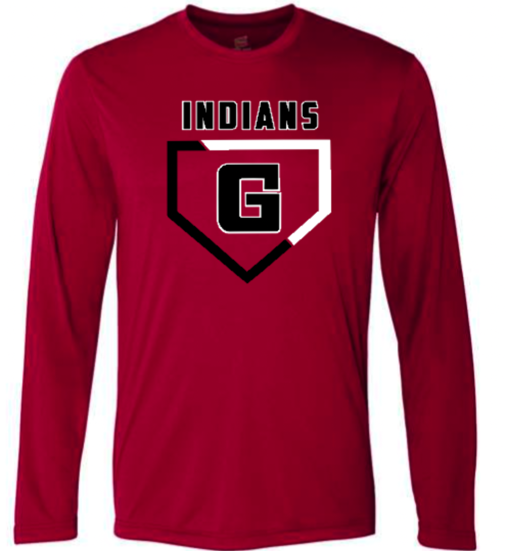 G Indians Split Diamond LS Drifit Red.png