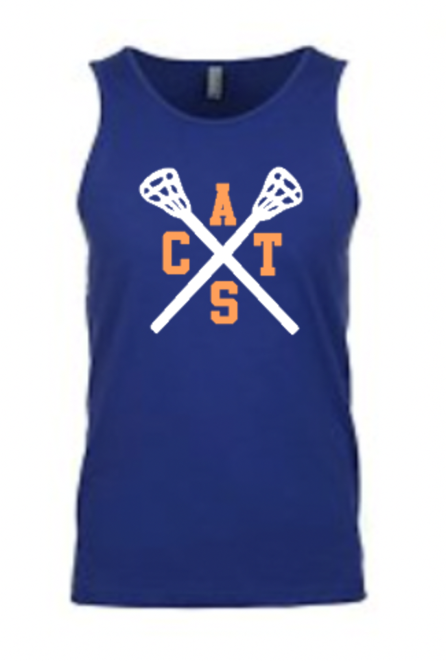 Cats Lacrosse Unisex Tank Royal.png
