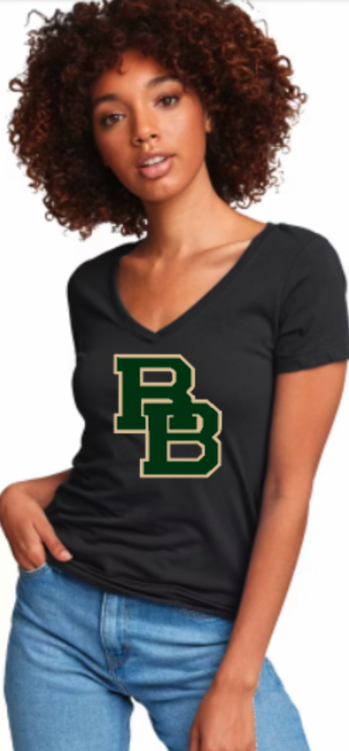 RB Ladies ss v neck tee dark gray.png