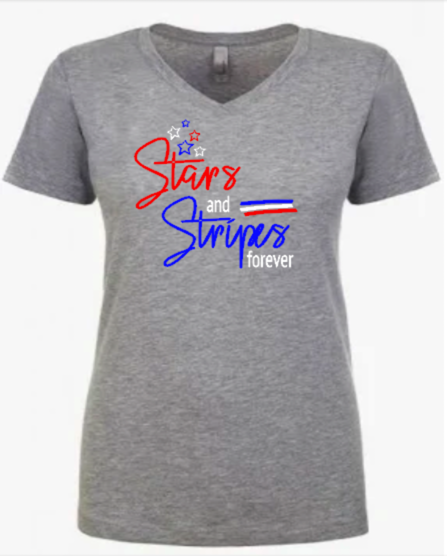 Stars and Stripes Forever SS V Neck.png