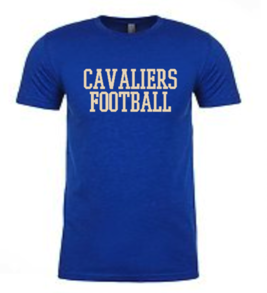 Cavaliers Football Short Sleeve Tee.png